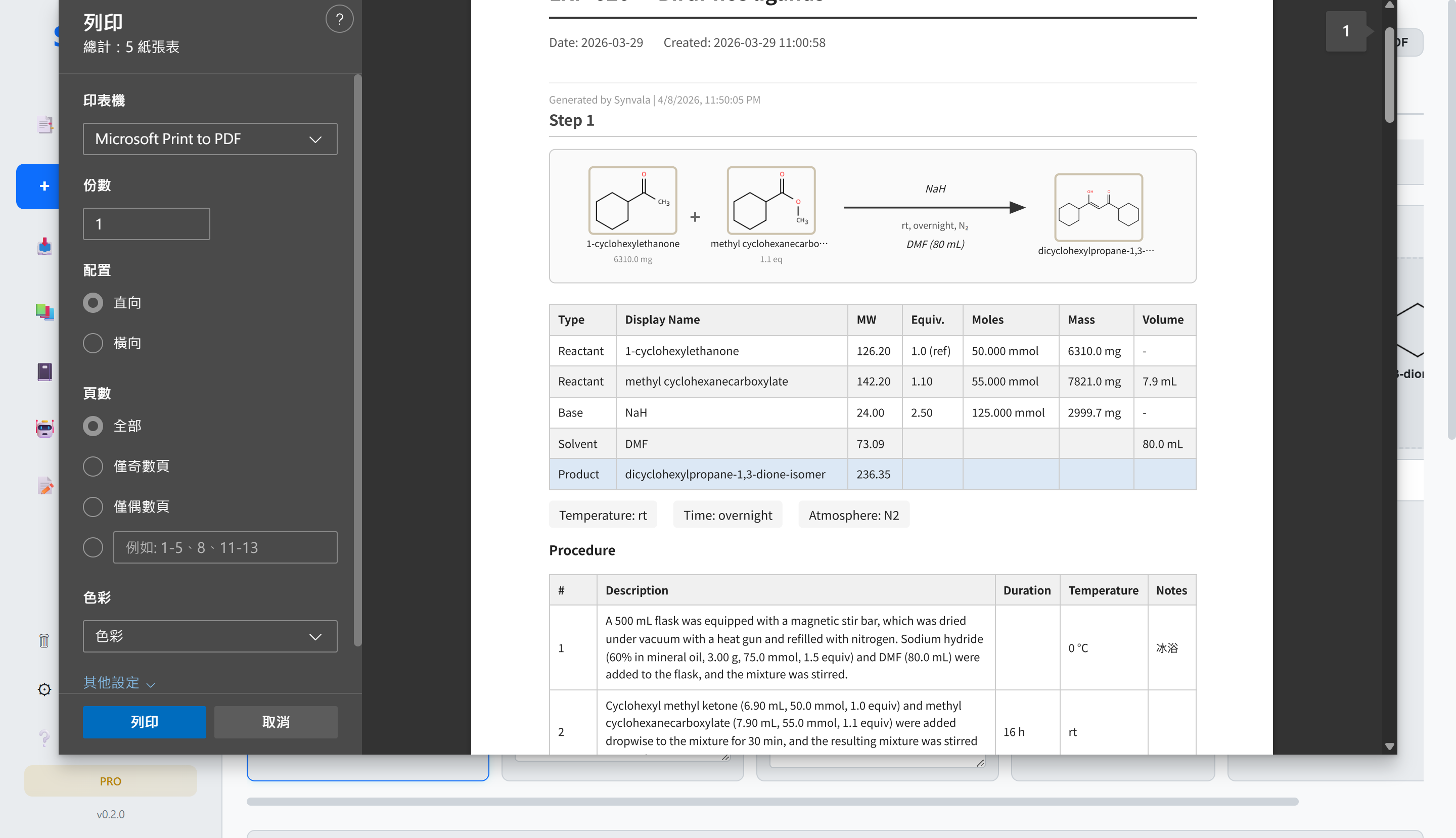 PDF export